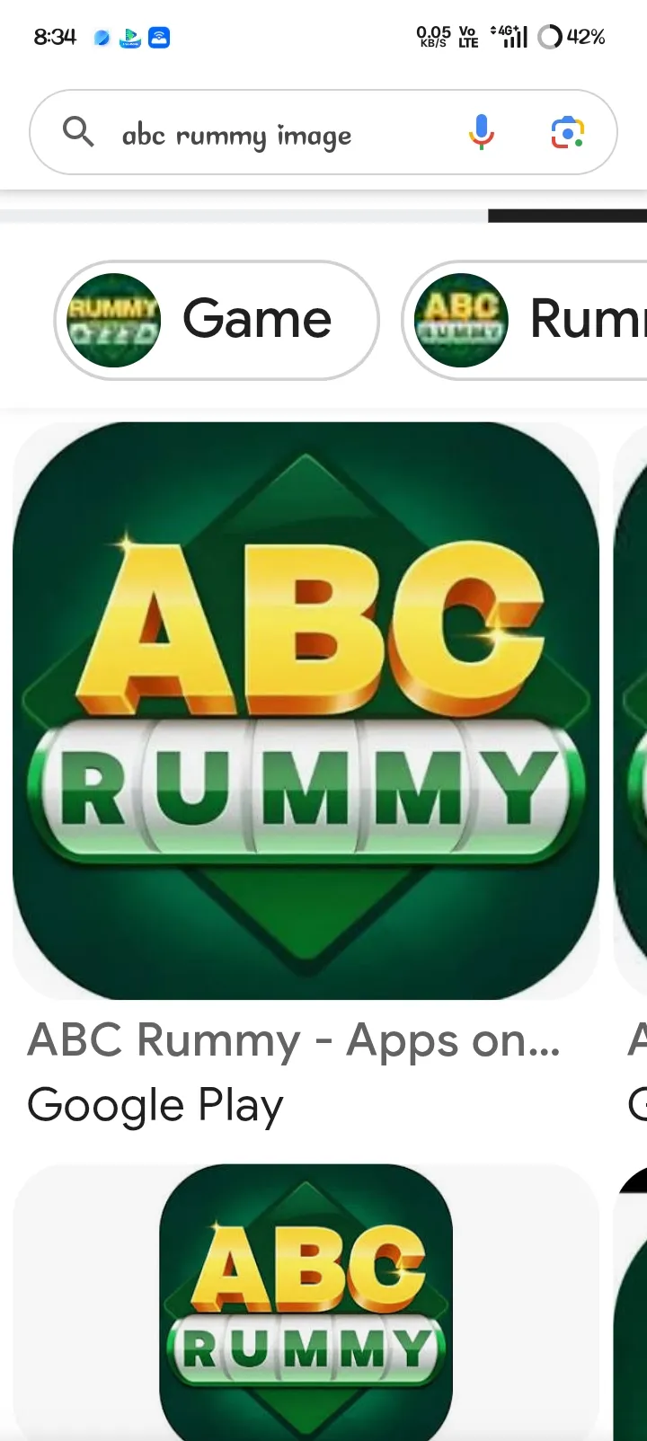 Application Dashboard Image for ABC rummy